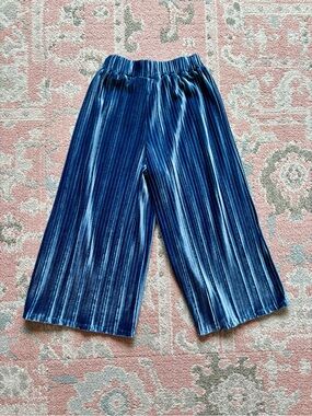 Janie & Jack Pleated Velvet Pants